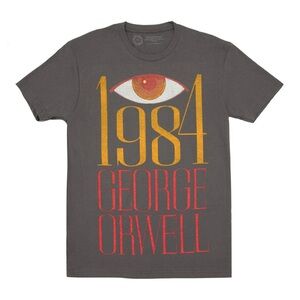 Out of Print 1984 George Orwell gray t-shirt Size Large